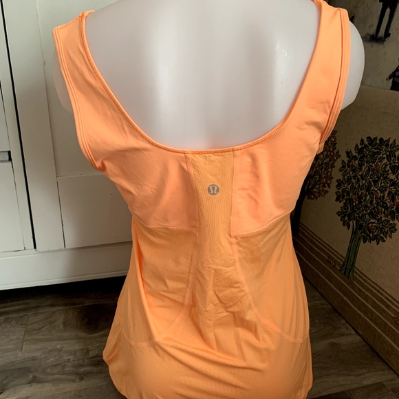 Lululemon Run Sunrise Orange Tank Top ize 10 - Picture 3 of 6